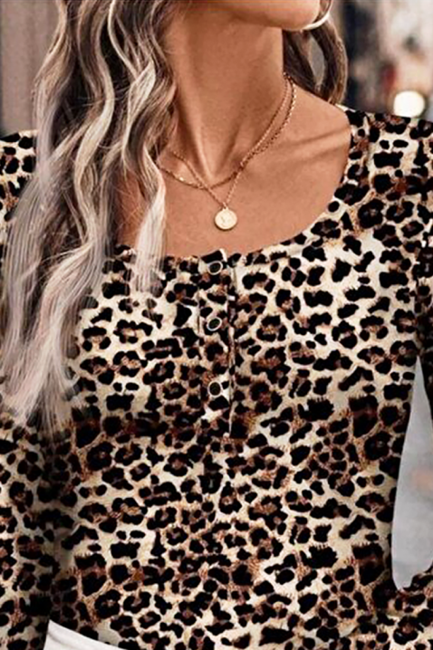 Дамска блуза LEONZELA, Цвят: многоцветен, IVET.BG - Твоят онлайн бутик.