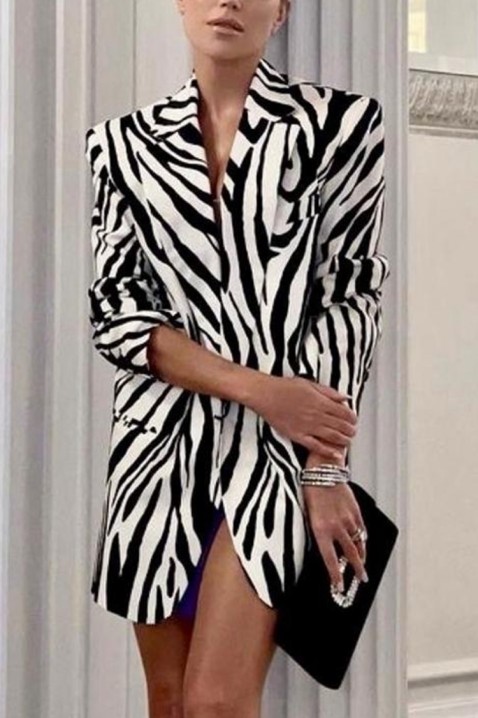 Рокля - блейзър BLEROLNA, Цвят: черно и бяло, IVET.BG - Твоят онлайн бутик.