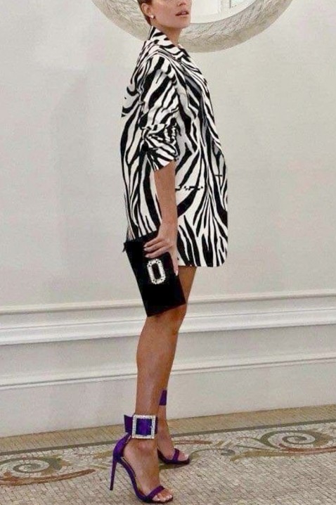 Рокля - блейзър BLEROLNA, Цвят: черно и бяло, IVET.BG - Твоят онлайн бутик.