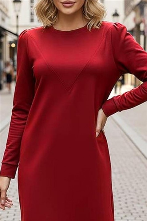 Рокля GALONTA RED, Цвят: червен, IVET.BG - Твоят онлайн бутик.