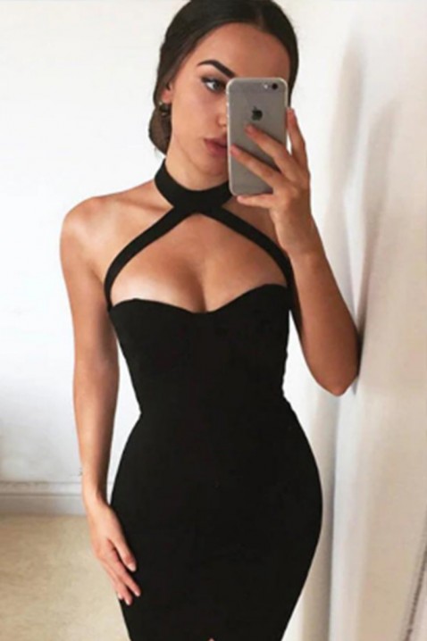 Рокля VLANZANA BLACK, Цвят: черен, IVET.BG - Твоят онлайн бутик.