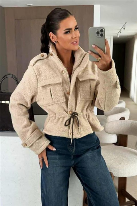 Яке SIGNOLDA ECRU, Цвят: екрю, IVET.BG - Твоят онлайн бутик.