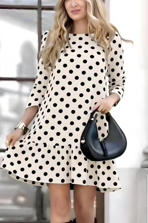 Рокля DORONZA ECRU, Цвят: екрю, IVET.BG - Твоят онлайн бутик.