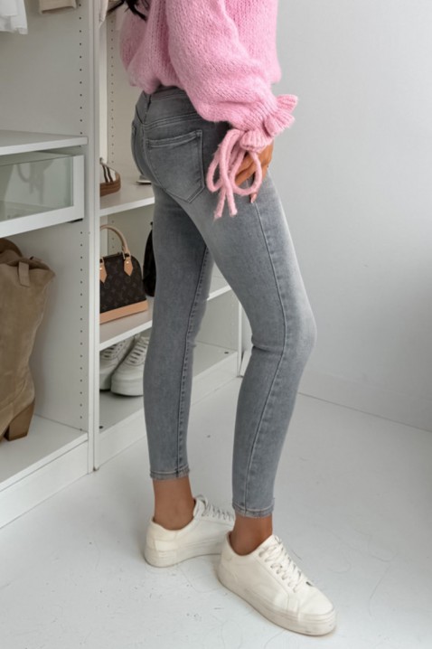 Дънки HREVILDA, Цвят: сив, IVET.BG - Твоят онлайн бутик.