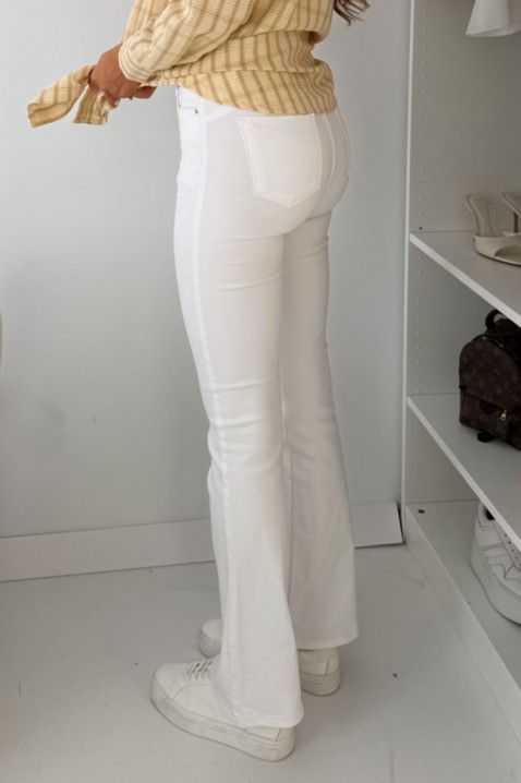 Дънки GLORZELA, Цвят: бял, IVET.BG - Твоят онлайн бутик.