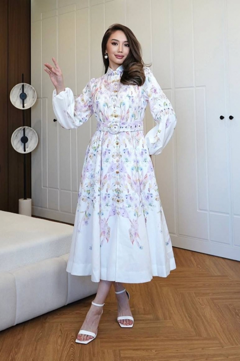 Рокля GERGONZA, Цвят: бял, IVET.BG - Твоят онлайн бутик.