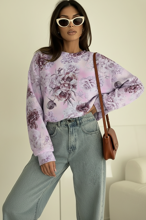 Дамска блуза POPLINDA, Цвят: лилав, IVET.BG - Твоят онлайн бутик.