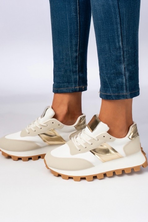 Дамски маратонки ORNABELZA GOLDEN, Цвят: златен, IVET.BG - Твоят онлайн бутик.