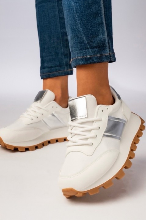 Дамски маратонки ORNABELZA SILVER, Цвят: сребърен, IVET.BG - Твоят онлайн бутик.