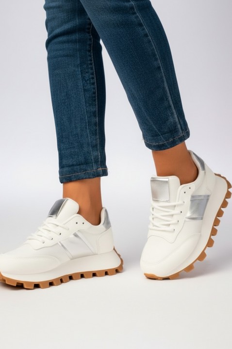 Дамски маратонки ORNABELZA SILVER, Цвят: сребърен, IVET.BG - Твоят онлайн бутик.