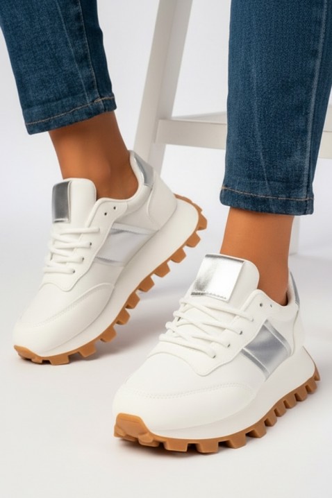 Дамски маратонки ORNABELZA SILVER, Цвят: сребърен, IVET.BG - Твоят онлайн бутик.