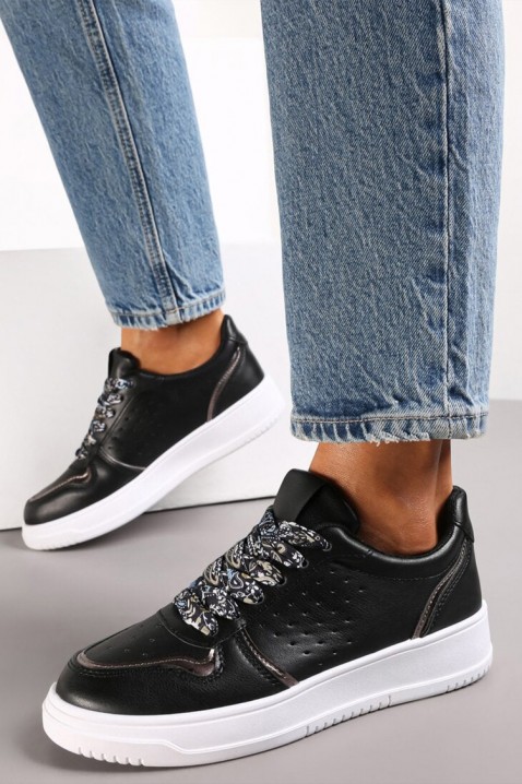 Дамски кецове VRILONZA, Цвят: черен, IVET.BG - Твоят онлайн бутик.