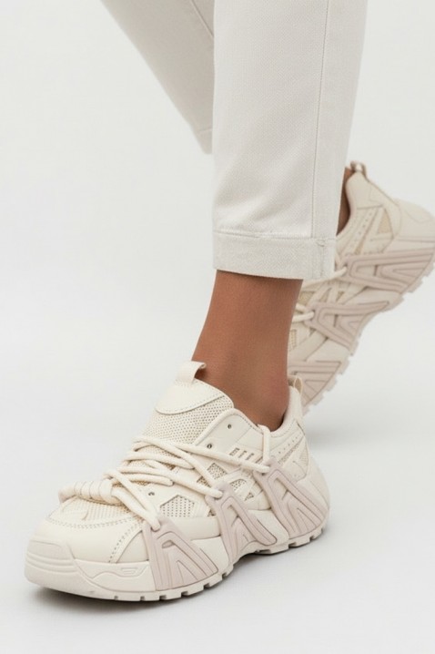 Дамски маратонки VELVERZA ECRU, Цвят: екрю, IVET.BG - Твоят онлайн бутик.