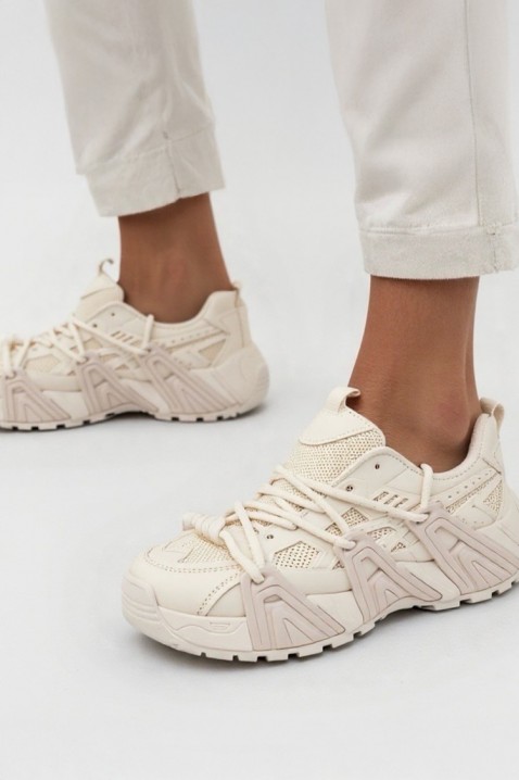 Дамски маратонки VELVERZA ECRU, Цвят: екрю, IVET.BG - Твоят онлайн бутик.