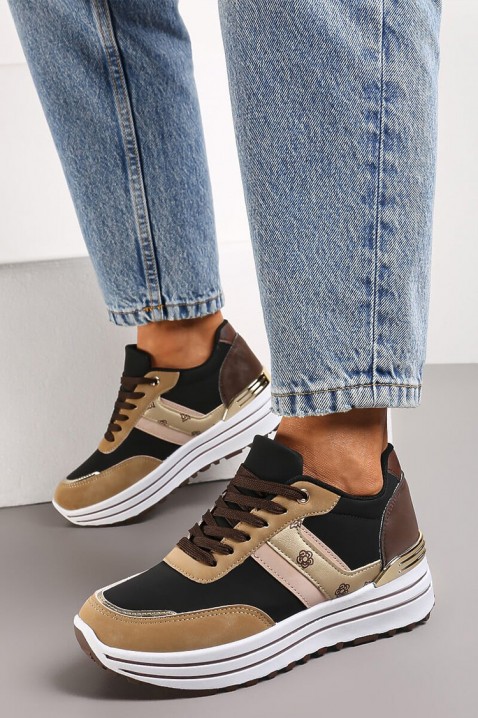 Дамски маратонки ELONDELA BROWN, Цвят: кафяв, IVET.BG - Твоят онлайн бутик.