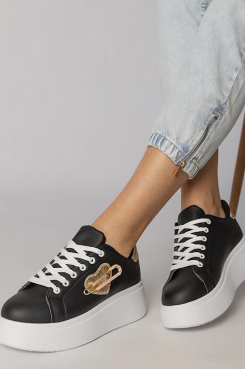 Дамски кецове KOLDENZA, Цвят: черен, IVET.BG - Твоят онлайн бутик.