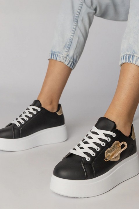 Дамски кецове KOLDENZA, Цвят: черен, IVET.BG - Твоят онлайн бутик.