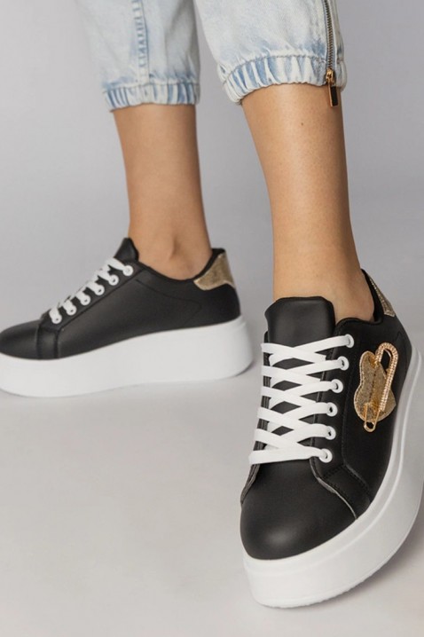 Дамски кецове KOLDENZA, Цвят: черен, IVET.BG - Твоят онлайн бутик.