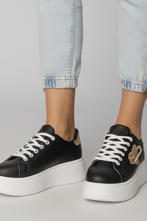 Дамски кецове KOLDENZA, Цвят: черен, IVET.BG - Твоят онлайн бутик.