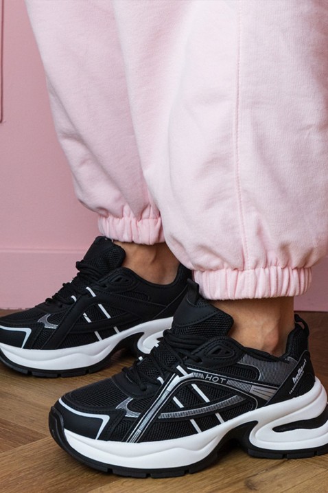 Дамски маратонки GLEMOLZA BLACK, Цвят: черен, IVET.BG - Твоят онлайн бутик.