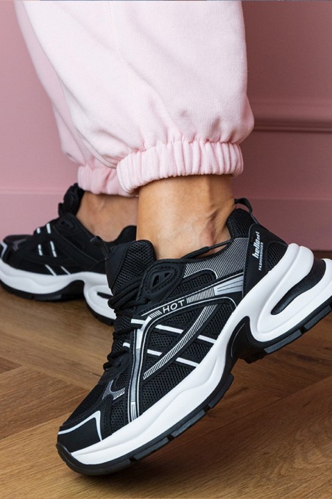 Дамски маратонки GLEMOLZA BLACK, Цвят: черен, IVET.BG - Твоят онлайн бутик.