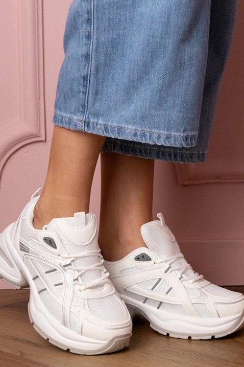 Дамски маратонки GLEMOLZA WHITE, Цвят: бял, IVET.BG - Твоят онлайн бутик.