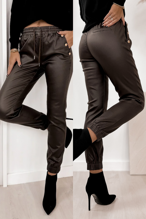 Панталон SLOMENGA, Цвят: кафяв, IVET.BG - Твоят онлайн бутик.