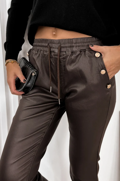 Панталон SLOMENGA, Цвят: кафяв, IVET.BG - Твоят онлайн бутик.