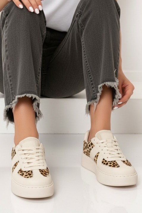 Дамски кецове DAMONDA ECRU, Цвят: екрю, IVET.BG - Твоят онлайн бутик.