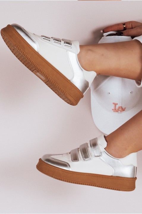 Дамски кецове SERBRONZA, Цвят: сребърен, IVET.BG - Твоят онлайн бутик.