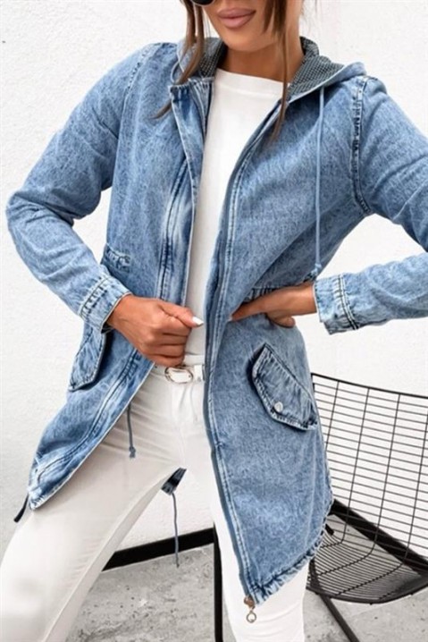 Дънково яке AMIRSA, Цвят: син, IVET.BG - Твоят онлайн бутик.