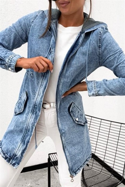 Дънково яке AMIRSA, Цвят: син, IVET.BG - Твоят онлайн бутик.