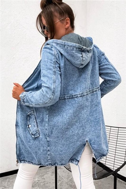 Дънково яке AMIRSA, Цвят: син, IVET.BG - Твоят онлайн бутик.