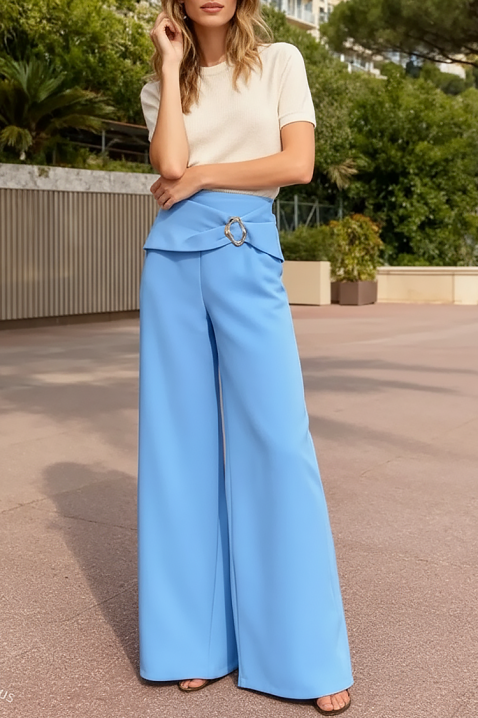 Панталон SVEROLZA SKY, Цвят: светлосин, IVET.BG - Твоят онлайн бутик.