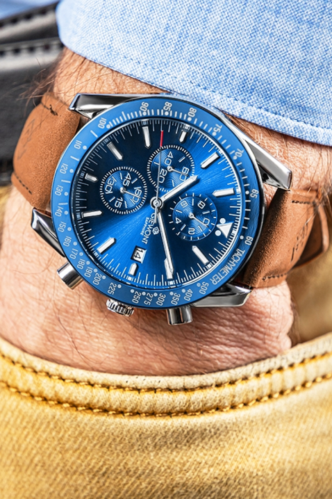Мъжки часовник Giewont Chronograph Sapphire Blue, Цвят: син, IVET.BG - Твоят онлайн бутик.