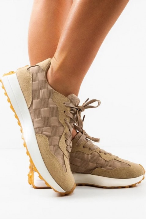 Дамски маратонки NERDONA BEIGE, Цвят: беж, IVET.BG - Твоят онлайн бутик.