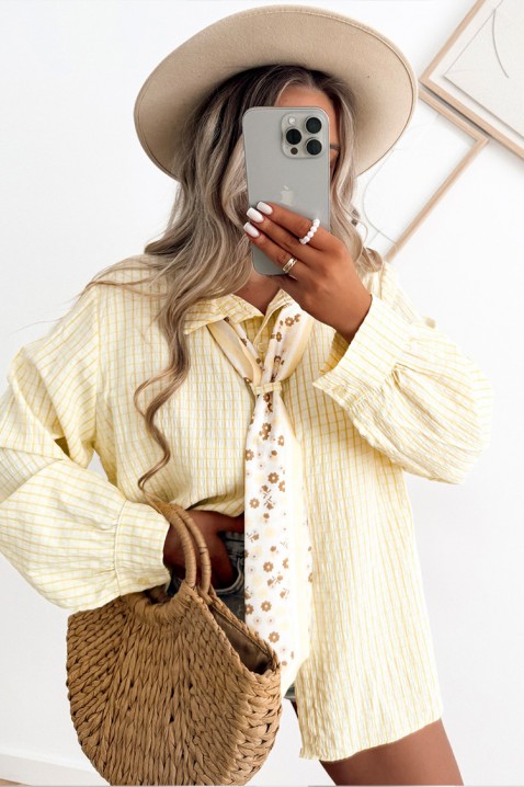 Дамска риза VILONDANA YELLOW, Цвят: жълт, IVET.BG - Твоят онлайн бутик.