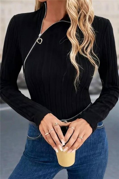 Дамска блуза KATRINZA, Цвят: черен, IVET.BG - Твоят онлайн бутик.