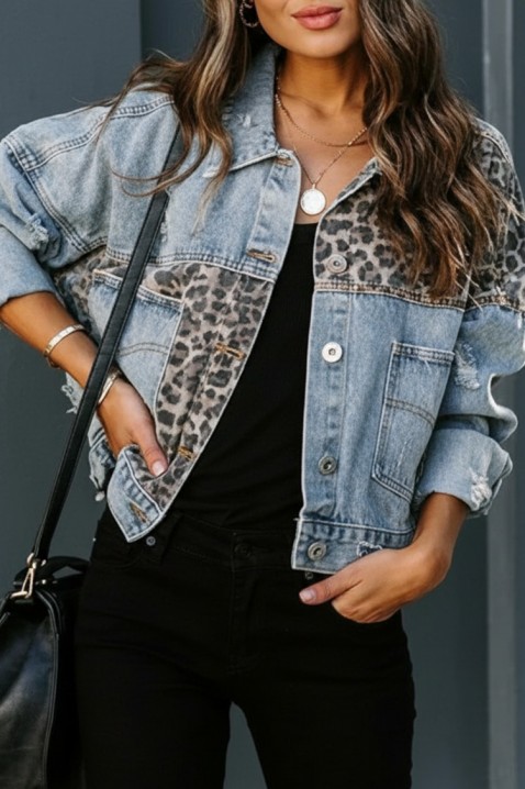 Дънково яке SUPERVILZA, Цвят: светлосин, IVET.BG - Твоят онлайн бутик.