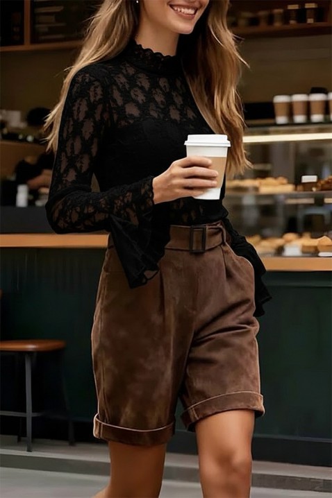 Дамска блуза LALVERZA BLACK, Цвят: черен, IVET.BG - Твоят онлайн бутик.