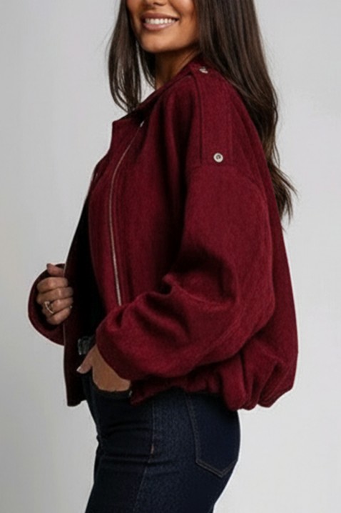 Яке ZERLENDA BORDO, Цвят: бордо, IVET.BG - Твоят онлайн бутик.