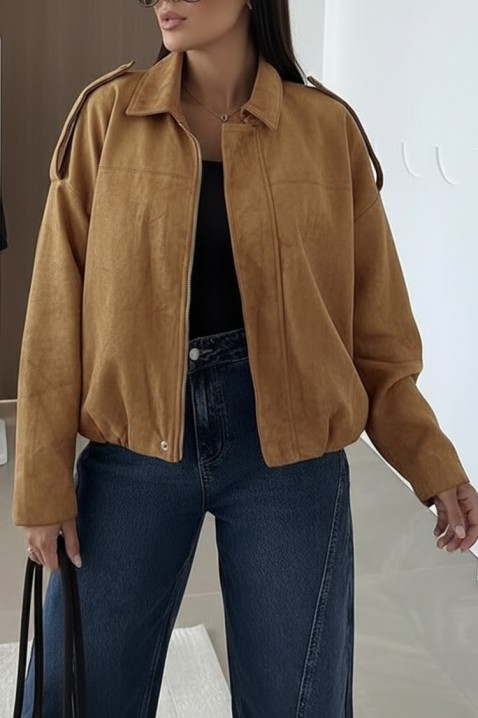 Яке ZERLENDA CAMEL, Цвят: светлокафяв, IVET.BG - Твоят онлайн бутик.