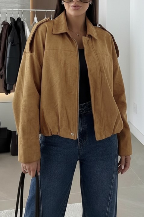 Яке ZERLENDA CAMEL, Цвят: светлокафяв, IVET.BG - Твоят онлайн бутик.