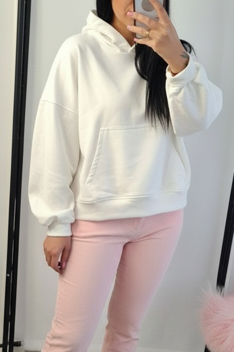 Суичър RIVROLDA WHITE, Цвят: бял, IVET.BG - Твоят онлайн бутик.