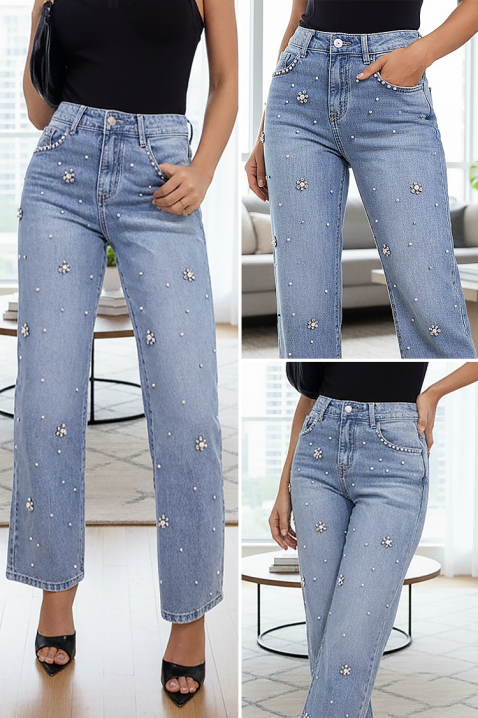 Дънки RESERENZA, Цвят: светлосин, IVET.BG - Твоят онлайн бутик.