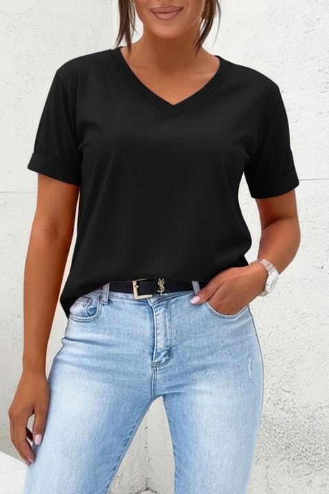 Тениска BELDINDA BLACK, Цвят: черен, IVET.BG - Твоят онлайн бутик.