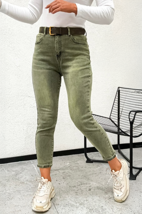 Дънки ZOYANZA, Цвят: зелен, IVET.BG - Твоят онлайн бутик.