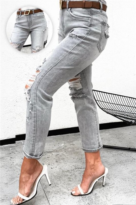 Дънки LEVROLA, Цвят: сив, IVET.BG - Твоят онлайн бутик.