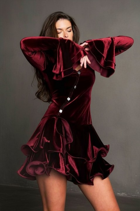 Рокля VERLIANA BORDO, Цвят: бордо, IVET.BG - Твоят онлайн бутик.