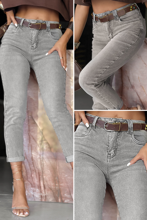 Дънки BELONDIZA, Цвят: сив, IVET.BG - Твоят онлайн бутик.